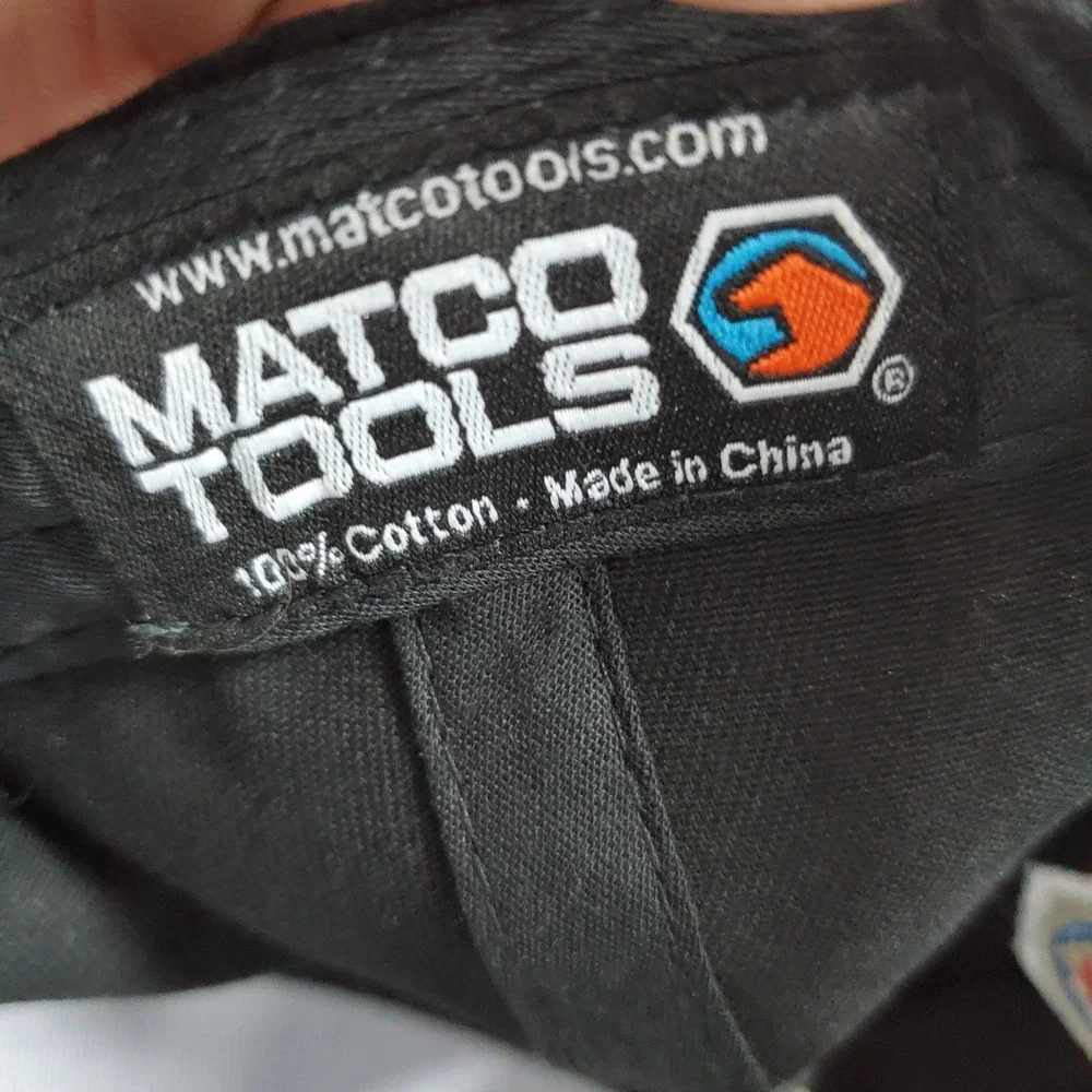 Matco Tools Men Baseball Cap ONE SIZE Black Curved Strapback Embroidered Logo